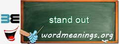 WordMeaning blackboard for stand out